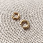 Kis karika csatos (8 mm) (arany,ezüst)