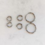 Kis karika csatos (8 mm) (arany,ezüst)