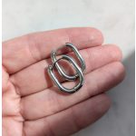 Ovális csatos fülbevaló