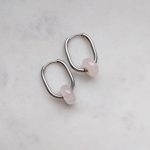 Ovális csatos fülbevaló