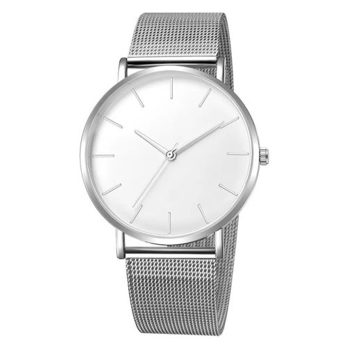 Ezüst minimalista óra