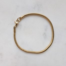 Vastag kígyólánc karkötő (2mm)