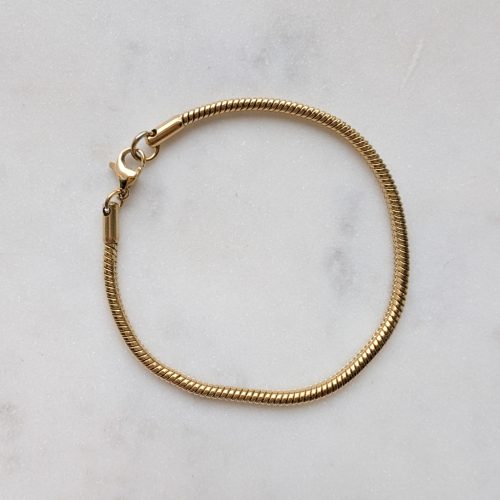 Vastag kígyólánc karkötő (2mm)