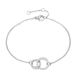Nora két karika karkötő ezüst