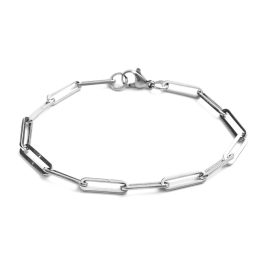 Paperclip nemesacél karkötő (ezüst változat)