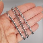 Rosa csavart karkötő (ezüst)