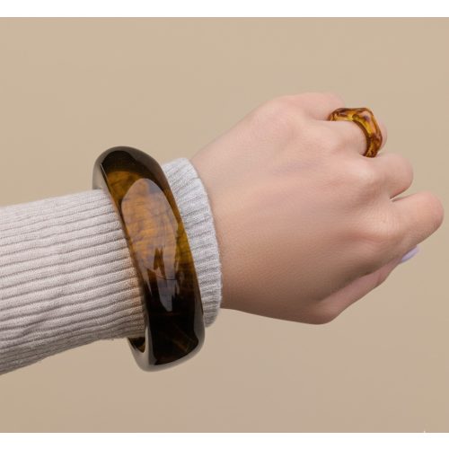 Áttetsző vastag karperec