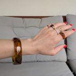 Áttetsző vastag karperec