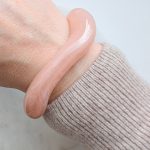 Hullámos nyitott akril karperec