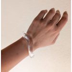 Hullámos nyitott akril karperec