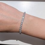 Cirkóniaköves gumis karkötő (arany, ezüst változatban)