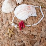 Tengericsillagos karkötő (gyöngyökkel, nemesacélból)