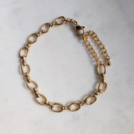 Ovális láncszemes karkötő 