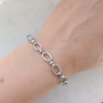 Ovális láncszemes karkötő 