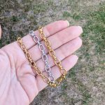 Ovális láncszemes karkötő 