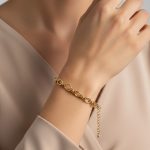 Ovális láncszemes karkötő 