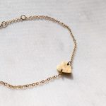 Szív vékony karkötő (arany, ezüst változat)