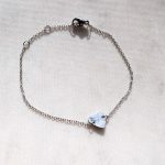 Szív vékony karkötő (arany, ezüst változat)