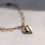 Rusztikus szív karkötő