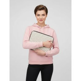 Pöttyös fekete-fehér laptop tok 15" (vízálló)