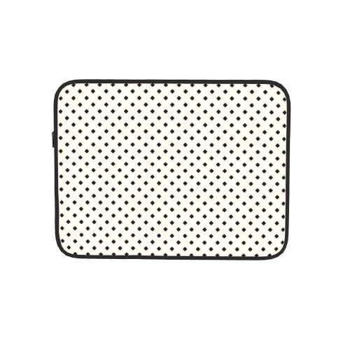 Pöttyös fekete-fehér laptop tok 15" (vízálló)