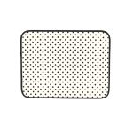 Pöttyös fekete-fehér laptop tok 15" (vízálló)