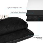 Pöttyös fekete-fehér laptop tok 15" (vízálló)