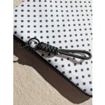 Pöttyös fekete-fehér laptop tok 15" (vízálló)